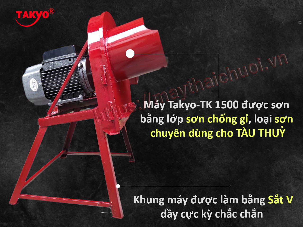 Cấu tạo máy thái chuối Takyo Tk 1500