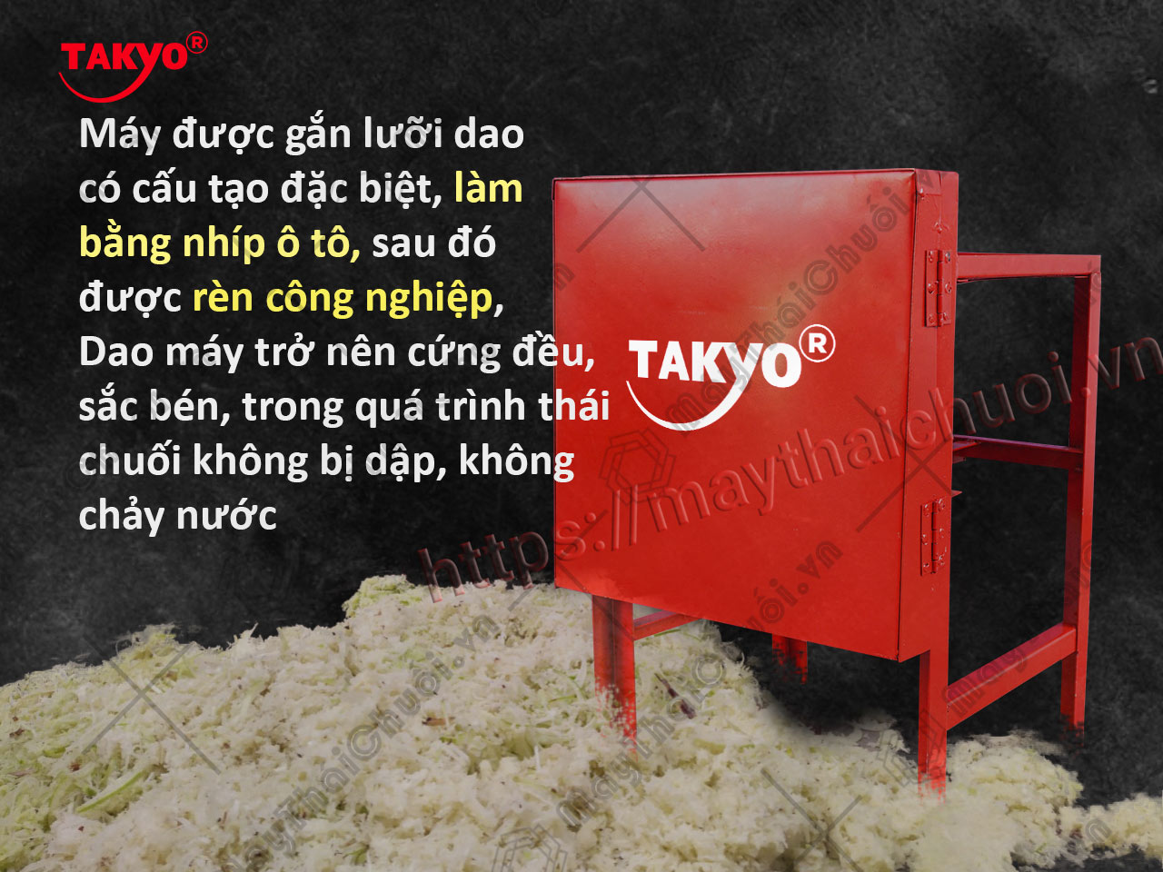 Máy băm chuối Takyo TK11, dòng máy thái nhuyễn dùng cho trâu bò